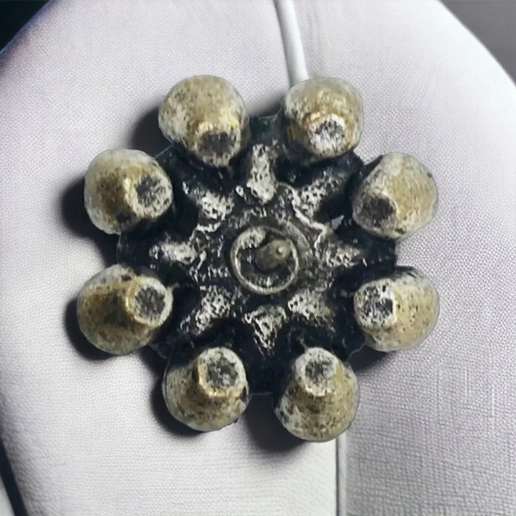 Vintage Blue Purple Green Rhinestone Silver Tone Brooch - Picture 5 of 7